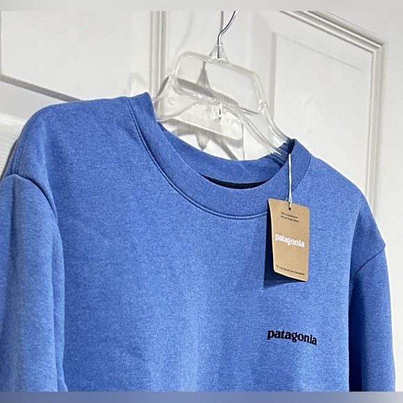 Patagonia Men's Large P-6 Logo Uprisal Crew Sweatshirt Blue NWT Cozy Soft - Picture 5 of 9